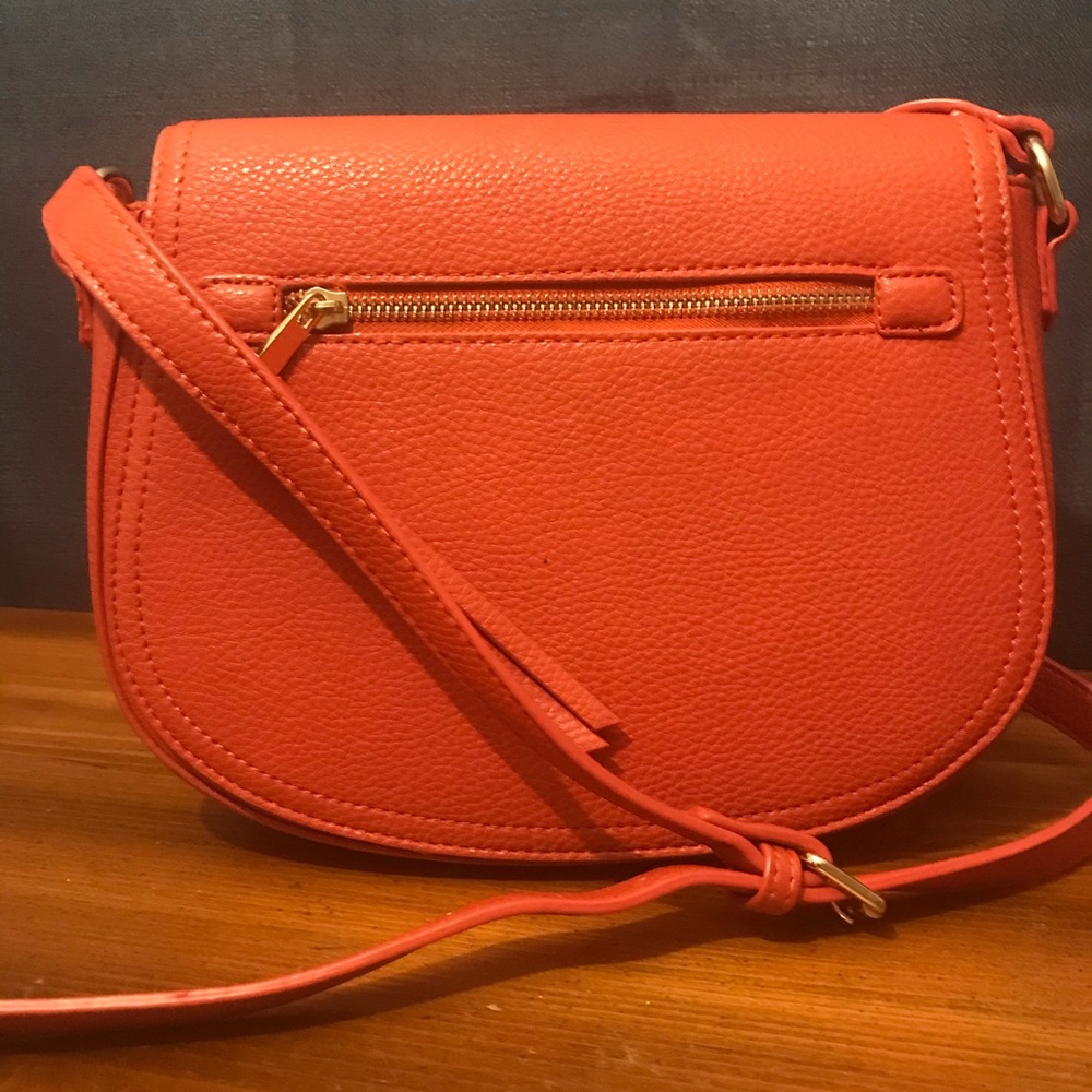 Orange crossbody purse